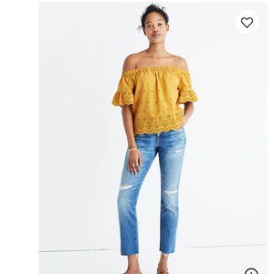 Madewell Women's Eyelet Off-The-Shoulder Top